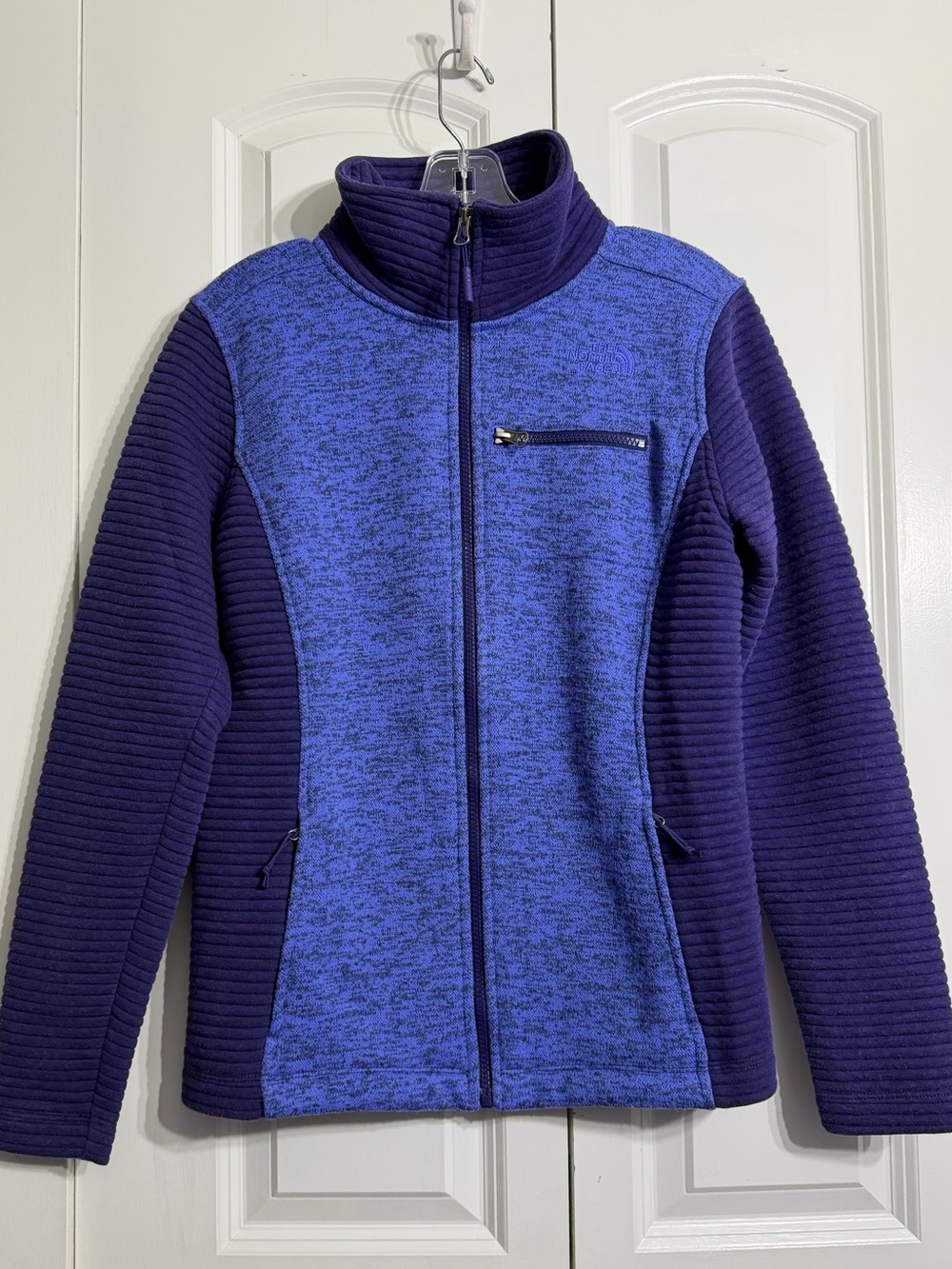 The North Face Full Zip Indi Insulated Purple Fleece Women's Jacket M